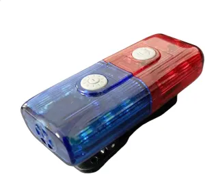 Police Warning Strobe Shoulder lights Whistle Flashlight magnet, Safety Flashing Security Clip Signal light For Outdoor Rescue,Traffic Guidance,Police patrols,Cycling,Night run,Camping (with whistle)