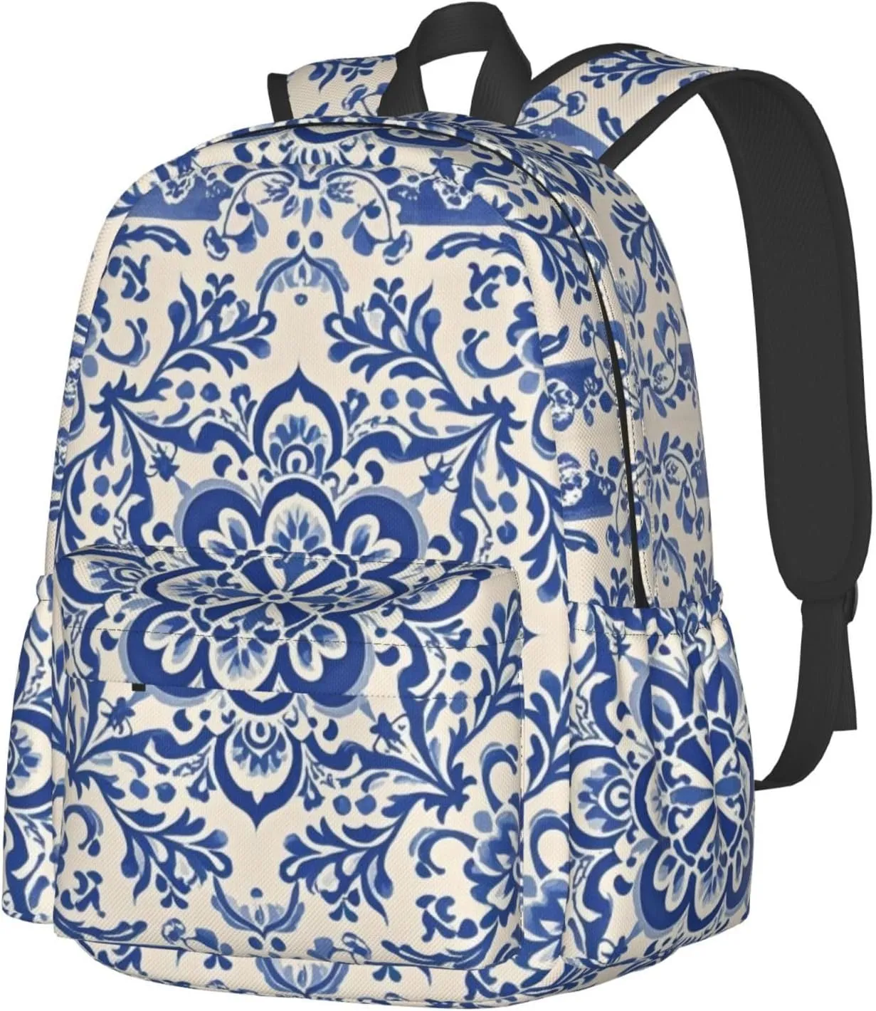 Polish Porcelain Print Adult Backpacks 15 Inch Laptop Backpack Travel Bag for Men Women Gifts