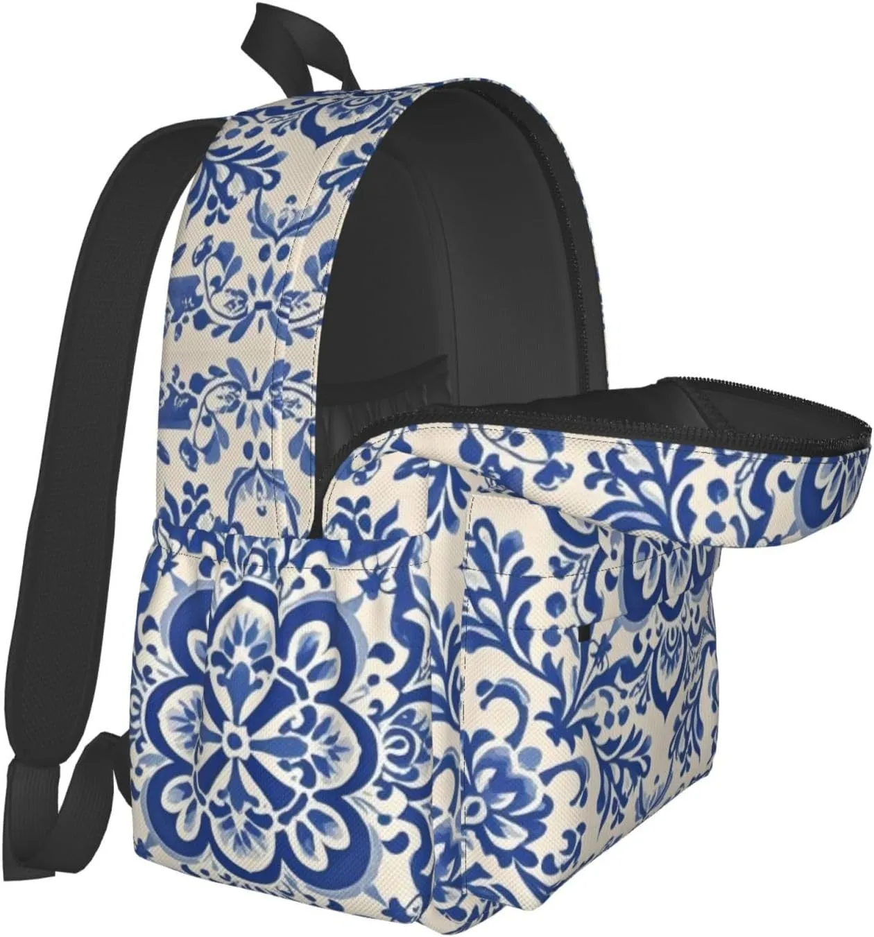Polish Porcelain Print Adult Backpacks 15 Inch Laptop Backpack Travel Bag for Men Women Gifts