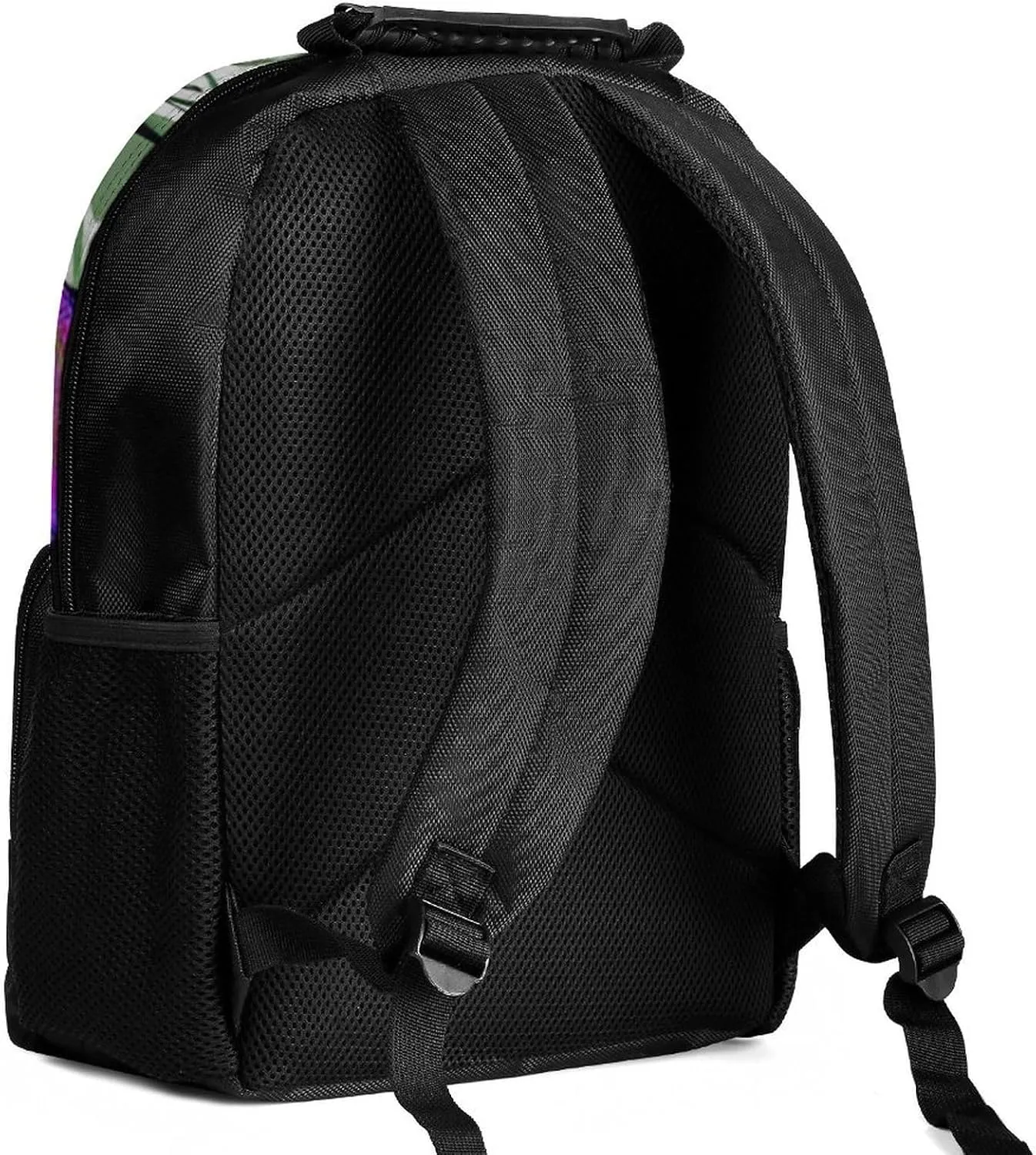 Polyester Daypack for Hiking Work Running - Big Capacity Anti-Theft Multipurpose Shoulder Bag, Psychedelic Space Astronaut Sunflower Snake Art Travel and Sport Backpack Rucksack