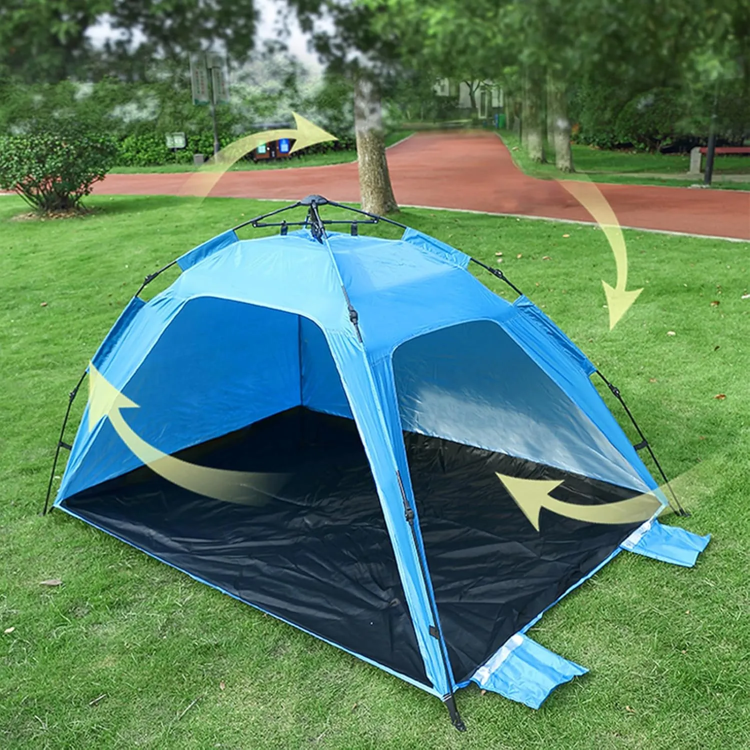 Pop Up Camping Tent, 1 Person Lightweight Dome Tent with Rainfly, Waterproof, Quick 10 Minute Setup