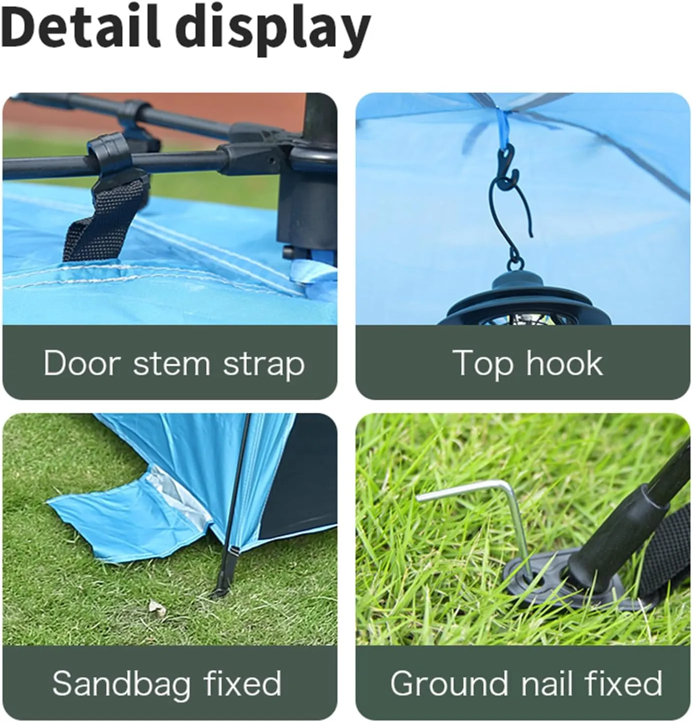 Pop Up Camping Tent, 1 Person Lightweight Dome Tent with Rainfly, Waterproof, Quick 10 Minute Setup