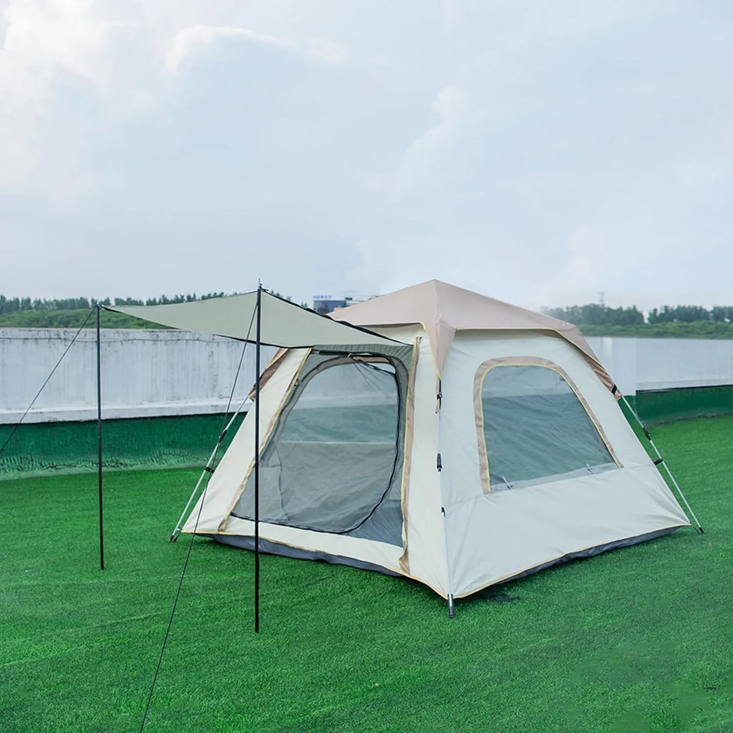 Pop Up Camping Tent, 1 Person Lightweight Dome Tent with Rainfly, Waterproof, Quick 10 Minute Setup