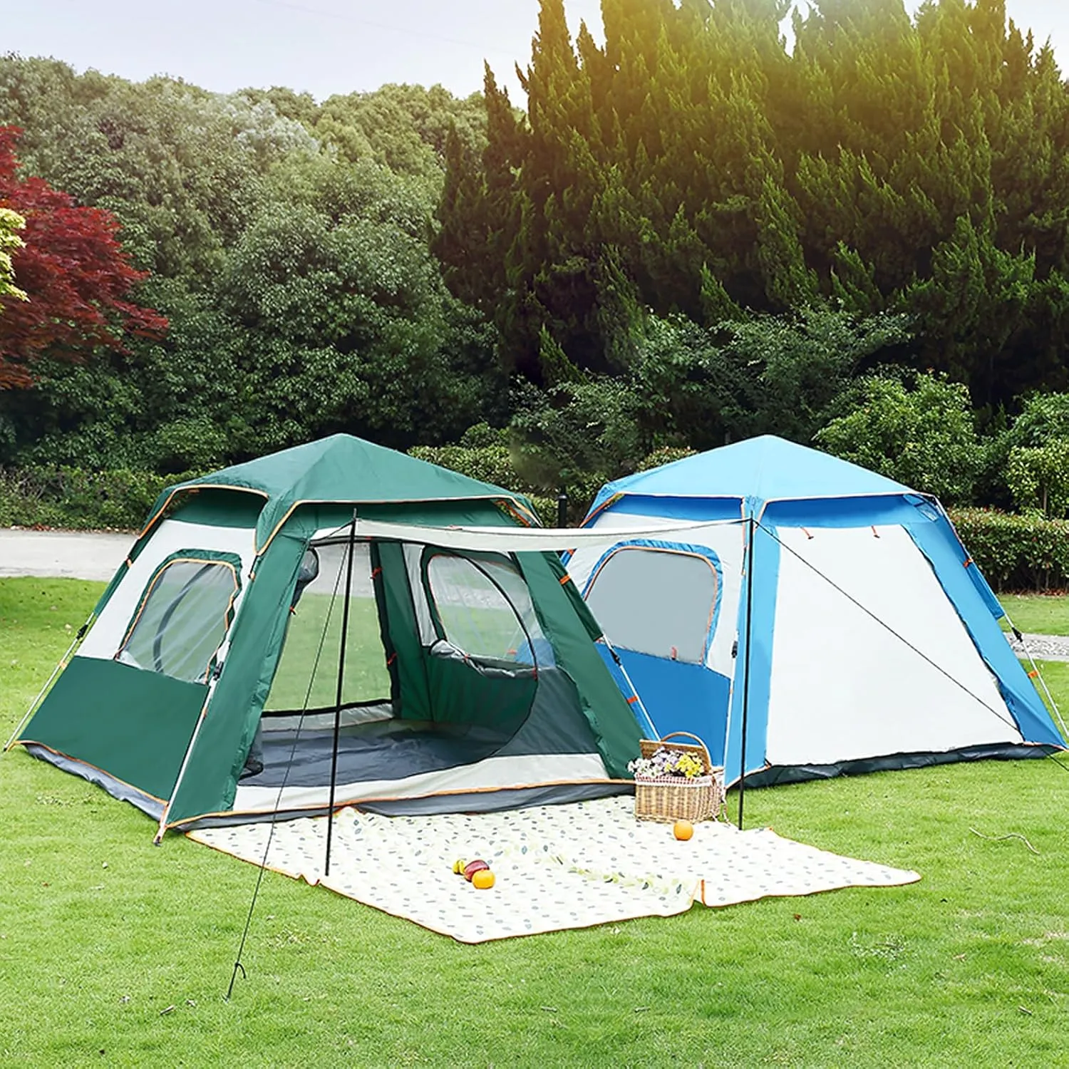 Pop Up Camping Tent, 1 Person Lightweight Dome Tent with Rainfly, Waterproof, Quick 10 Minute Setup