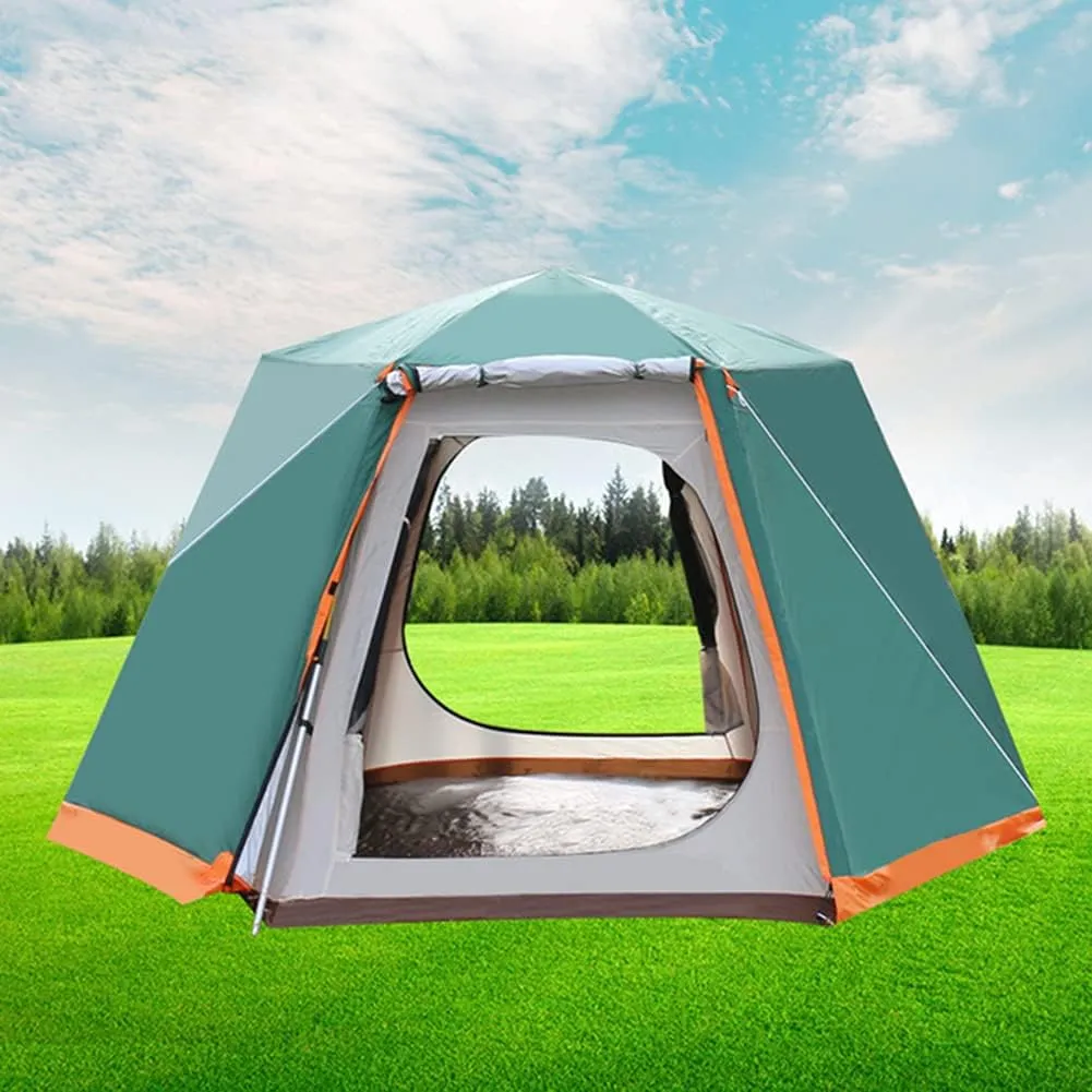 Pop Up Tent 3-8 People Beach Tent Solar Shelter Outdoor Camping Family Tent Instant Tent Easy Setup for Outdoor Hiking Fishing