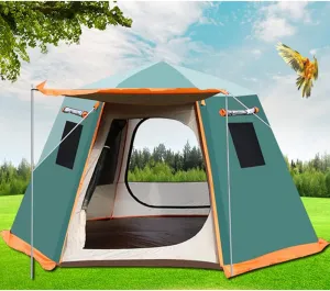 Pop Up Tent 3-8 People Beach Tent Solar Shelter Outdoor Camping Family Tent Instant Tent Easy Setup for Outdoor Hiking Fishing