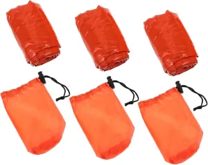 POPETPOP 3set Thermal Sleeping Bag Lightweight Compression Bags for Camping Hiking Outdoor Activities Emergency Blanket Storage for All Weather Conditions
