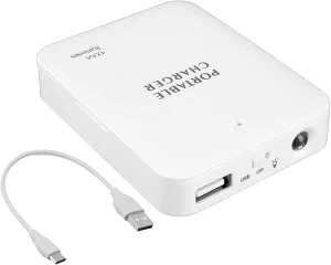 Portable AA Battery Travel Charger Compatible with Kurio Smart 2 in 1 Pro PowerBank Emergency with LED Safety Light! (Takes 2 AA Batteries,USB Type-C)