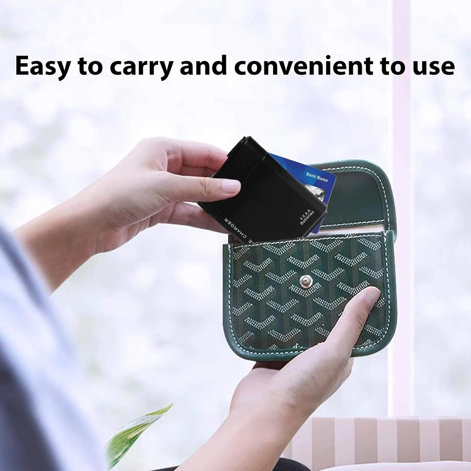 Portable AA Battery Travel Charger Compatible with Kurio Smart 2 in 1 Pro PowerBank Emergency with LED Safety Light! (Takes 2 AA Batteries,USB Type-C)