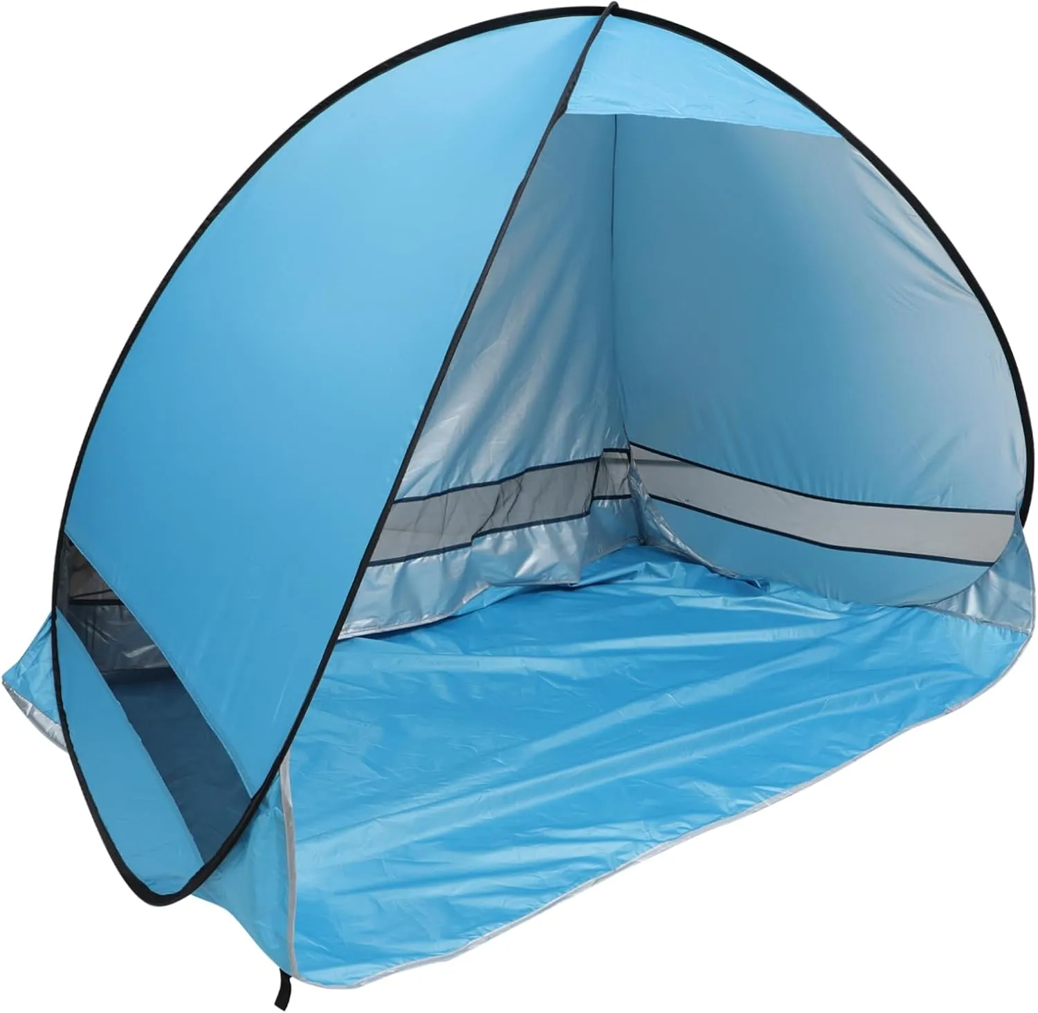 Portable Beach Tent Quick Opening Sun Shade Shelter for Camping Picnics Breathable for Outdoor Activities Easy Setup for Family Use