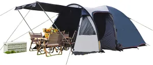 Portable Campitents 4 People, Double-Layer Waterproof Tents for Camping, Portable Family Tents for Camping, Room and Liviroom, Canopy