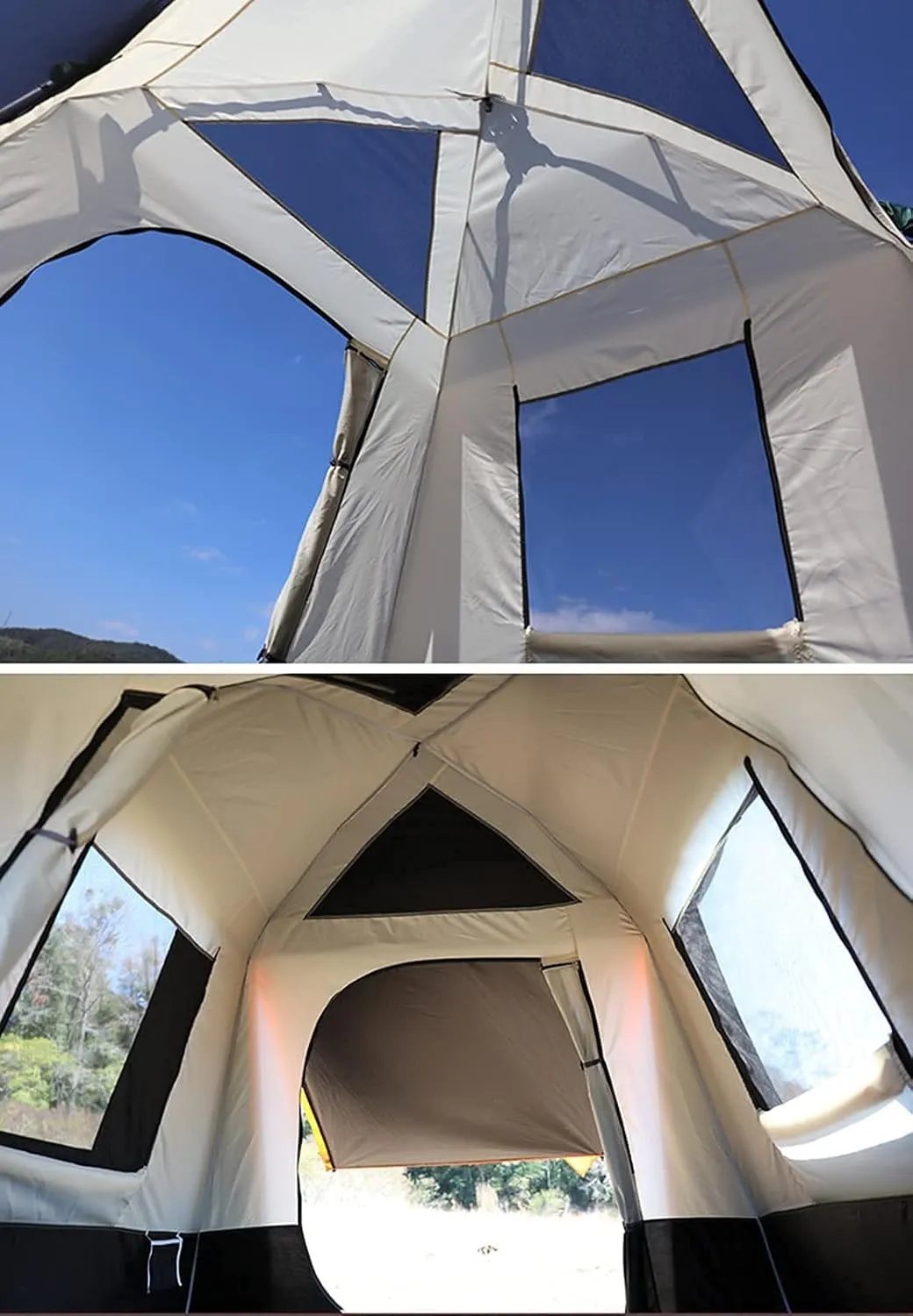 Portable Campitents Shelter Portable Waterproof Hold 2-3 Persons Instant Setup Pop up Tent with Top Rainfly Doors Mesh Protection Carry Bagfor Campihikimountaineering (Blue a)