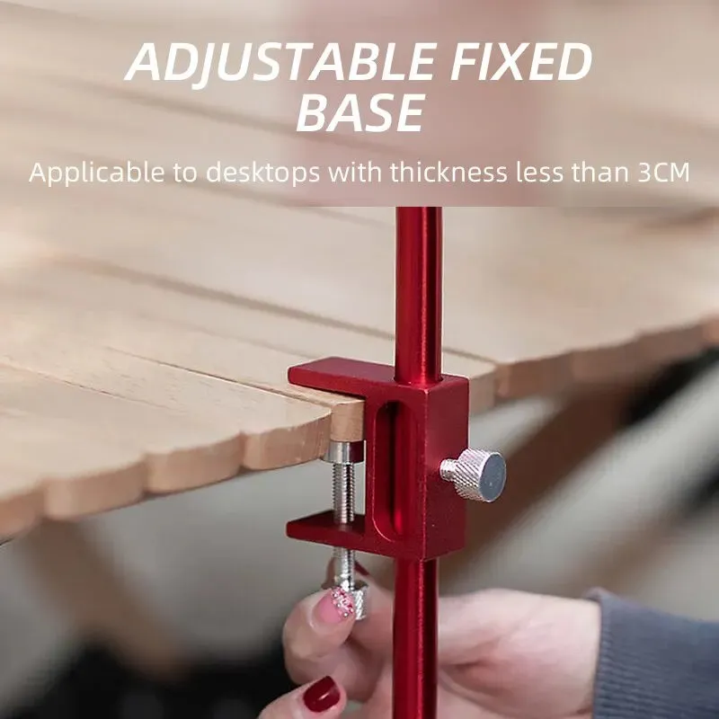 Portable Detachable Camping Lantern Stand with Adjustable Base
