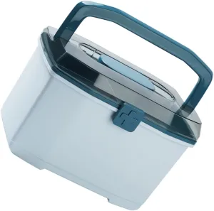 Portable Double Medicine Case Transparent First Aid Organizer Removable Tray Lightweight and Lockable for Home Office Outdoor Travel and Family Use