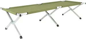 Portable Folding Camping Cot, Military Style Canvas, Olive Green, Heavy Duty Aluminum X-Frame