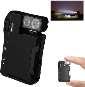 Portable G5 Rechargeable EDC Flashlight, 2025 New 400 Lumens Bright Mini Tactical Flashlight with RGB, Ip68 Waterproof, Magnetic, Keychain Design for Camping & Emergency (1, Black)