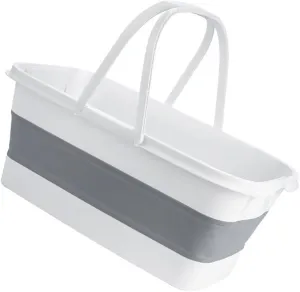 Portable Laundry Tub Wash Basin Collapsible Handle for Home Car and Outdoor Storage Needs