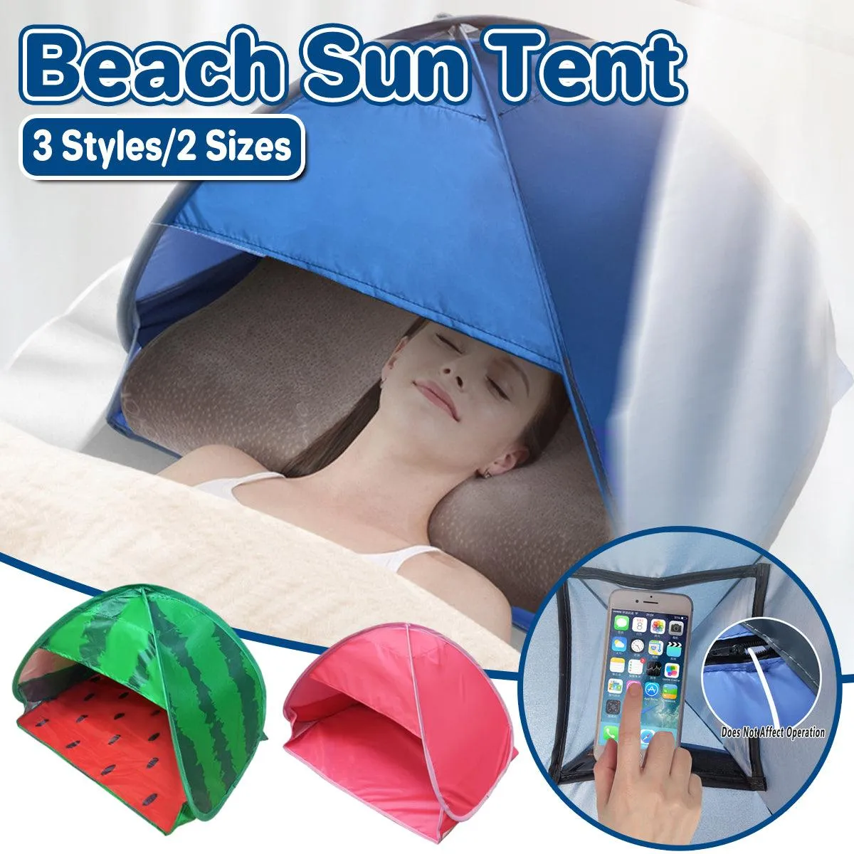 Portable Lazy Tent Outdoor Sun Shade Shelter Beach Camping Canopy UV Protection