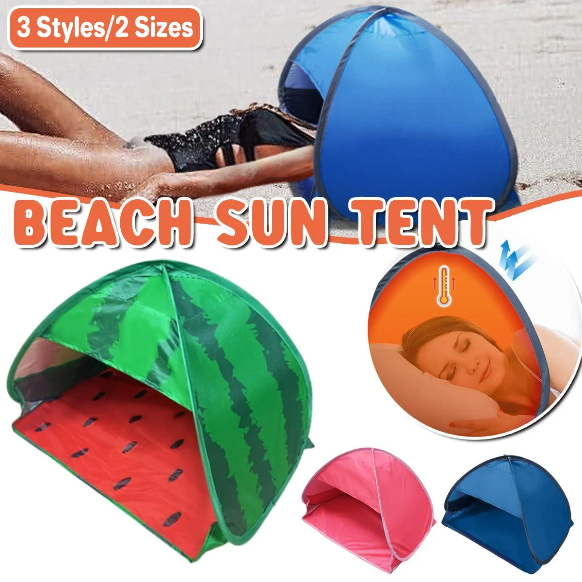 Portable Lazy Tent Outdoor Sun Shade Shelter Beach Camping Canopy UV Protection