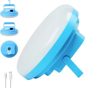 Portable LED Camping Light Rechargeable, 6000mAh, IP65 Waterproof with Magnet for Tent Light Outdoor, Power Outage, Hiking, Emergency, Survival Kit, Blizzard, Hurricane