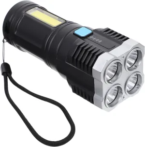 Portable LED Flashlight Plastic Multifunction Glare Accessories Household Flashlight LED flashlights high lumens Rechargeable Chargeable Mini flashlights Portable Outdoor