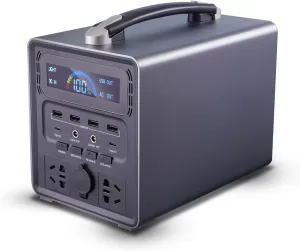 Portable Power Station 300W, 288WH Small Portable Generators For Home Use, 110V AC Outlet, LED Flashlight, USB C, USB A, DC for Outdoor Camping, Home Blackout Emergencies