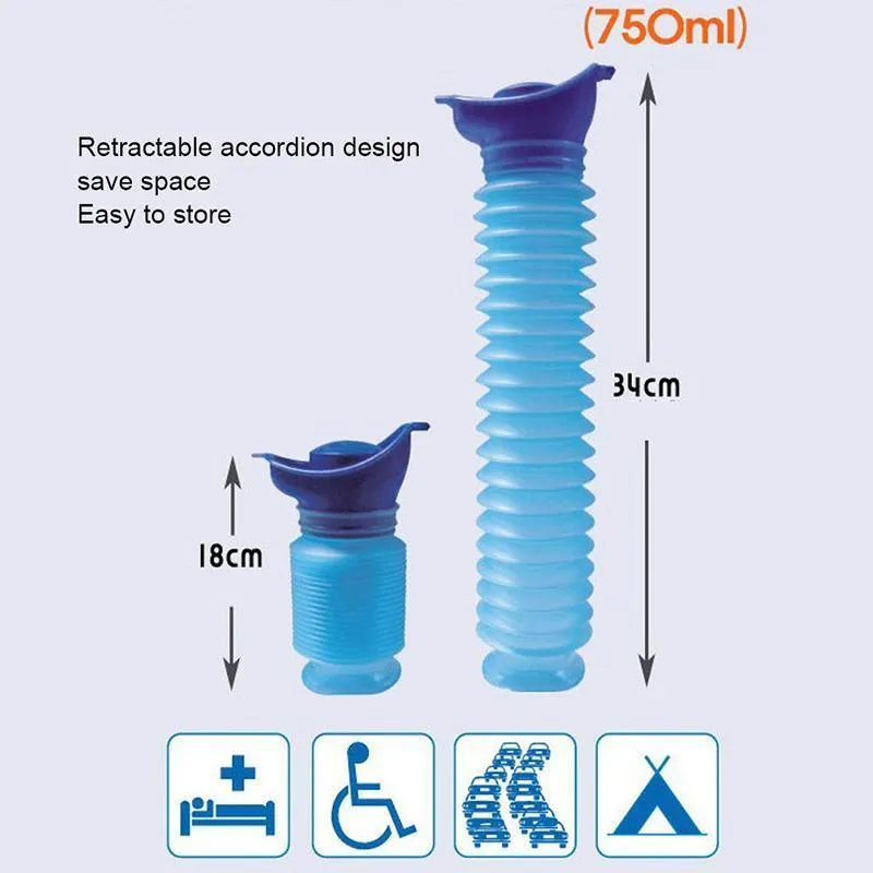 Portable Urinal Emergency Kit 1PC Blue PP