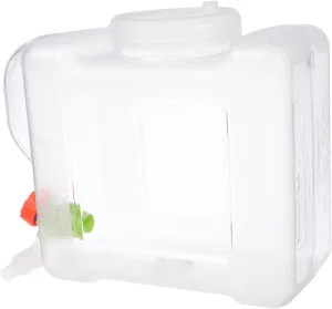 Portable Water Jug with Spigot Lightweight Outdoor Water Storage Container for Camping and Emergency Use Sturdy Material with Tap