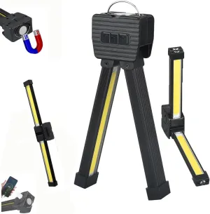 Posing Lamp,Gym Lamp for Posing,Portable Magnet LED Flashlight with Hanging Hook,Gym Lamps 180 Degree Folding,7th Gear Dimming, USB Rechargeable Worklight,Power Bank Camping Light