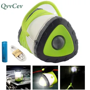 Powerful Hand Flashlight Rechargeable Camping LED Flash Light Torch Lantern Outdoor Lighting USB Charging Port 18650 Battery