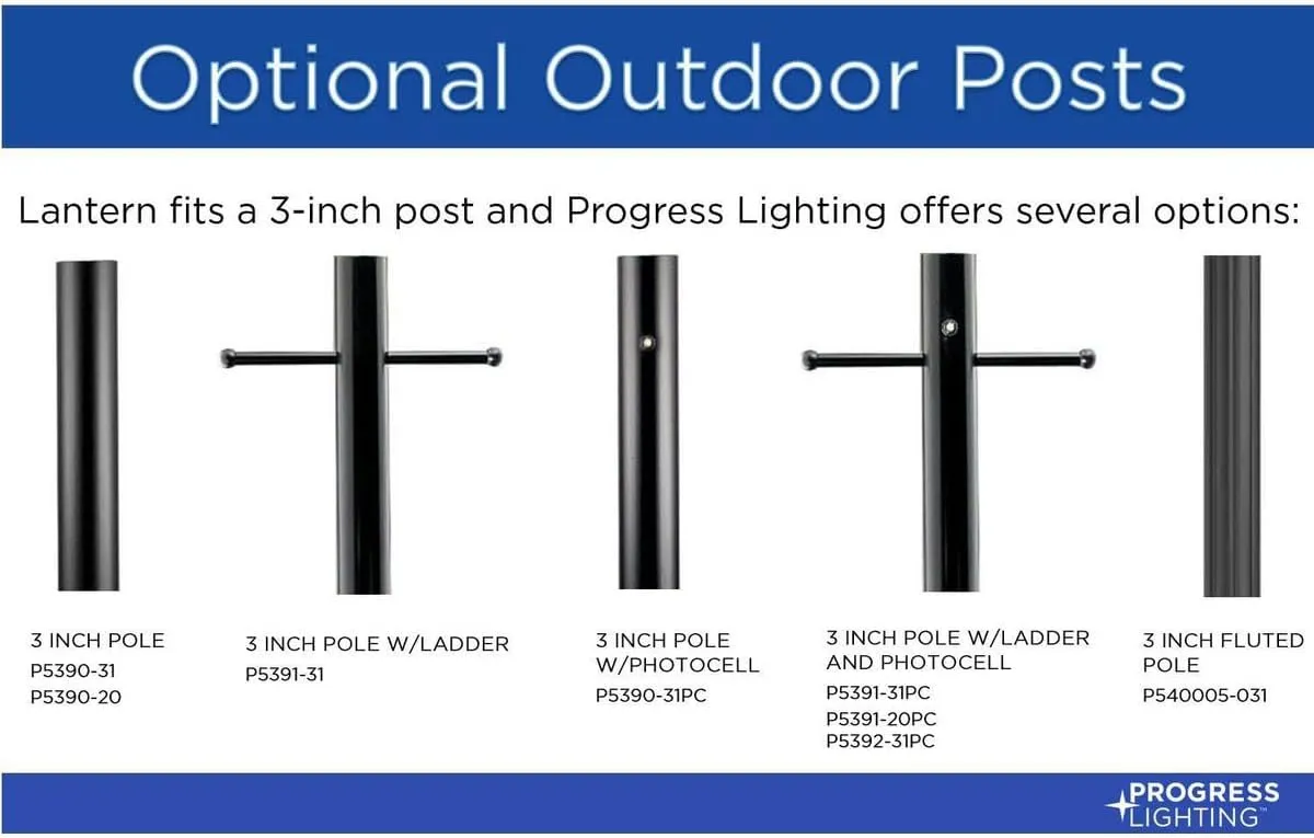 Progress Lighting P5445-30 Westport Outdoor, 9-Inch Diameter x 16-1/4-Inch Height, White
