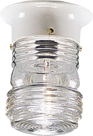 Progress Lighting P5603-30 Utility Lantern Outdoor, 4-7/8-Inch Diameter x 6-1/4-Inch Height, White