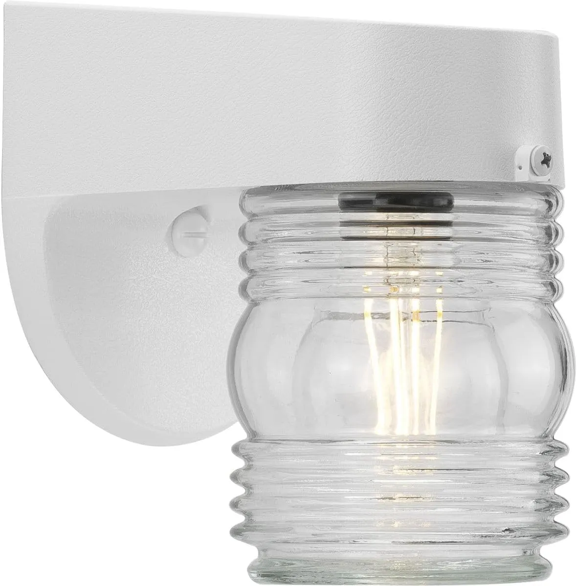Progress Lighting P5612-30 Polycarbonate Outdoor, 4-3/4-Inch Width x 7-1/4-Inch Height, White