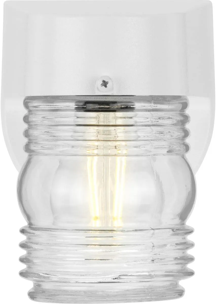 Progress Lighting P5612-30 Polycarbonate Outdoor, 4-3/4-Inch Width x 7-1/4-Inch Height, White
