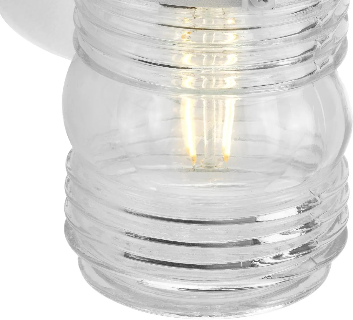 Progress Lighting P5612-30 Polycarbonate Outdoor, 4-3/4-Inch Width x 7-1/4-Inch Height, White