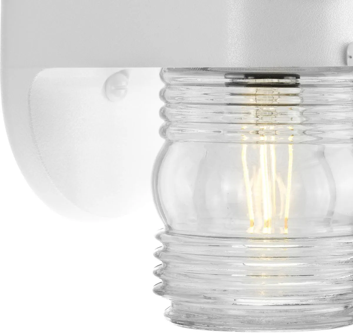Progress Lighting P5612-30 Polycarbonate Outdoor, 4-3/4-Inch Width x 7-1/4-Inch Height, White