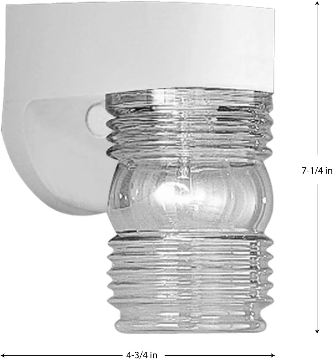 Progress Lighting P5612-30 Polycarbonate Outdoor, 4-3/4-Inch Width x 7-1/4-Inch Height, White