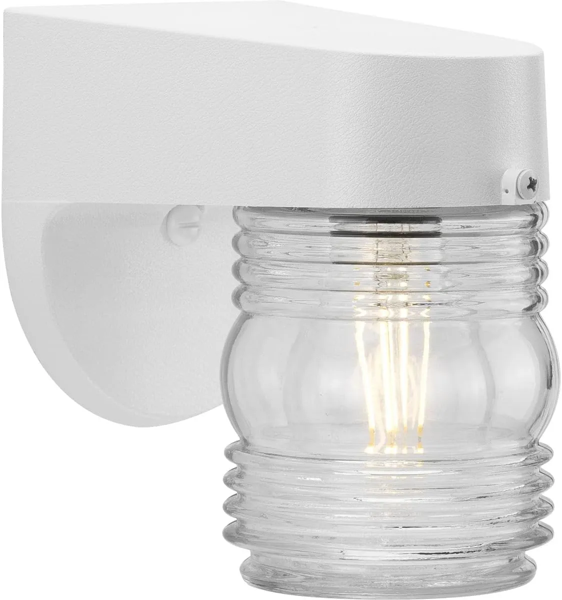 Progress Lighting P5612-30 Polycarbonate Outdoor, 4-3/4-Inch Width x 7-1/4-Inch Height, White