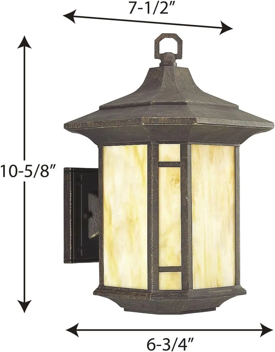 Progress Lighting P5629-46 Arts and Crafts Outdoor, 15.13x10.75x10.00, Bronze