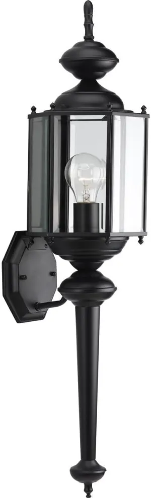Progress Lighting P5831-31 BrassGUARD Lantern Outdoor, 28.50x7.00x7.00, Black