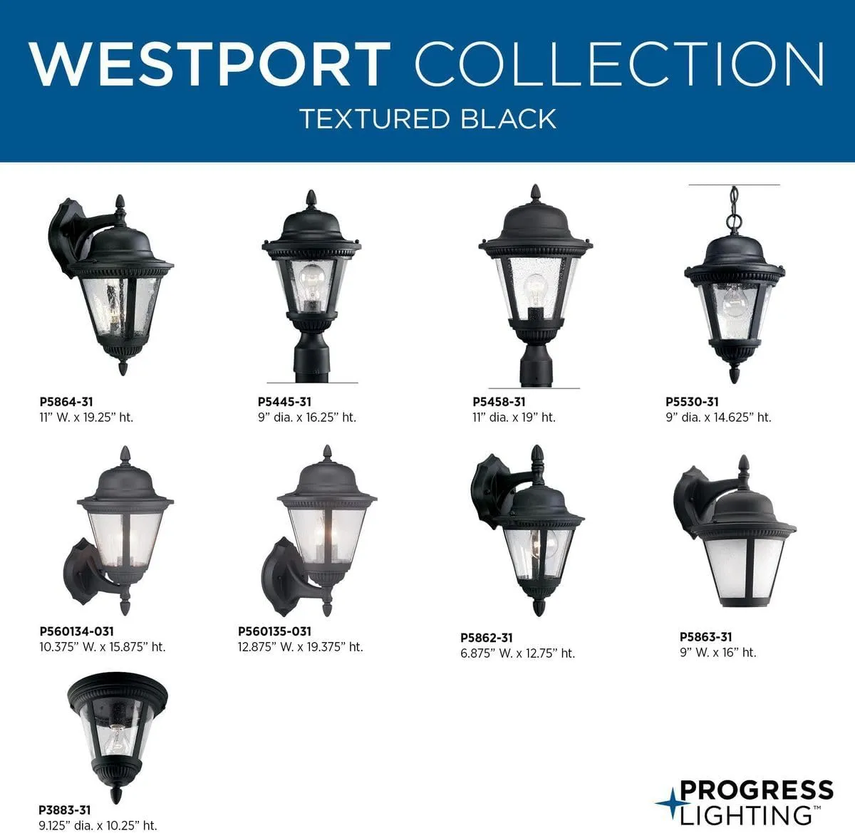 Progress Lighting P5862-31 Traditional Outdoor Posts Pedestal Pedistal Mounts Collection Finish Lighting Accessory, 6-7/8-Inch Width x 12-3/4-Inch Height, Textured Black