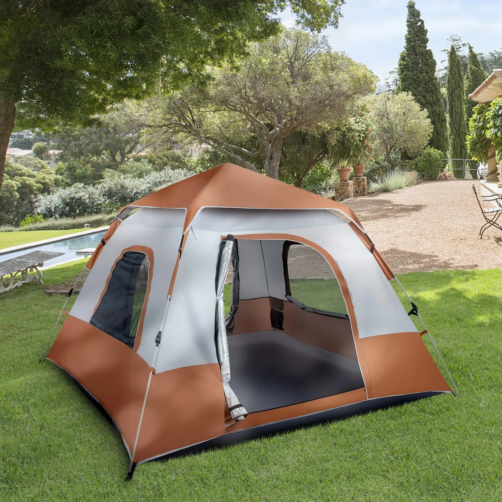 Quick Setup 4 Person Family Camping Tent