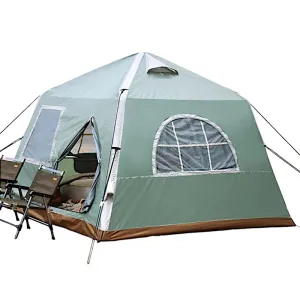 Quick-Setup Inflatable Camping Tent for 4-6 People