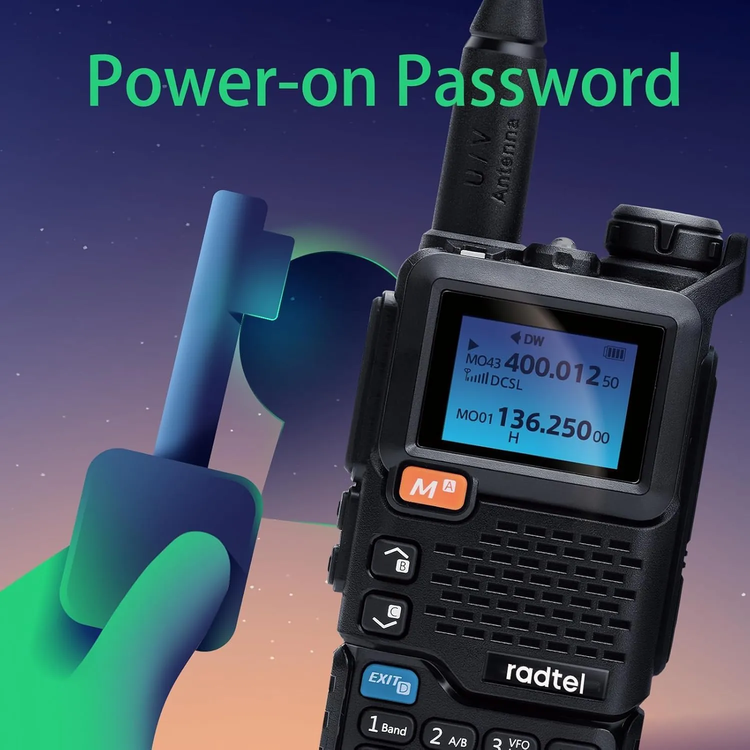 Radtel RT-600 Air Band Walkie Talkie Portable Am Fm Two Way Radio Commutator VHF Station K5 Receiver Ham Wireless Set Long Range (2 Pack)