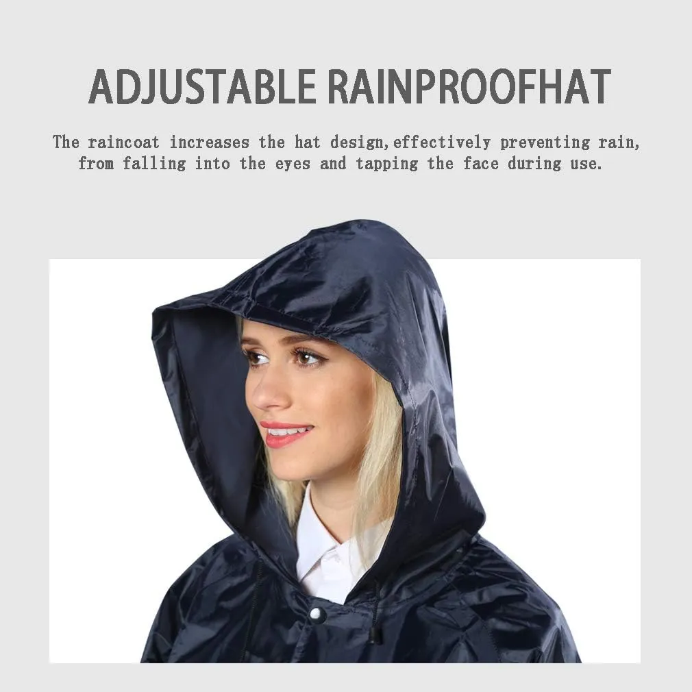 Rain Coats for Adults Rain Ponchos with Hoods Man Lightweight Raincoats Long Waterproof Jacket Windbreaker for Men Women