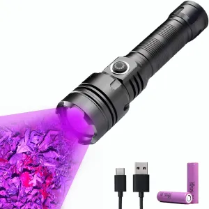 Rechargeable Blood Tracking Light for Night Hunting 2000 Lumens Blood Trail Tracking Flashlight Gifts for Hunter (Blood Finder Light)