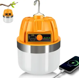 Rechargeable LED Camping Lantern,Camping Essentials,2500LM,13600mAh,Long Lasting 50H,4 Modes Camping Light ,Power Bank,IPX5 Waterproof,Lantern Flashlight for Camping ,Emergency,Power Outages