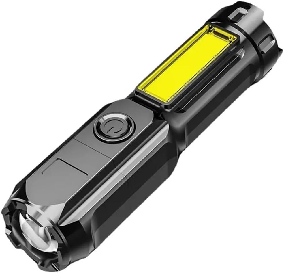 Rechargeable LED Flashlight 100000 Lumens USB Zoomable Flashlight 1000M Range 4 Modes Waterproof Lights