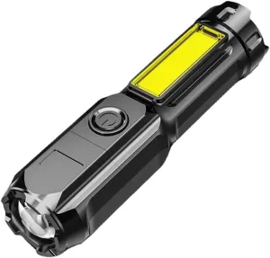 Rechargeable LED Flashlight 100000 Lumens USB Zoomable Flashlight 1000M Range 4 Modes Waterproof Lights