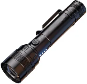 Rechargeable LED Flashlight with Adjustable Beam - Ultra-Bright 300-Lumen Aluminum Alloy Torch, USB-C Charging & Belt Clip, Portable Emergency Light for Camping Hiking Home (M09-T6)